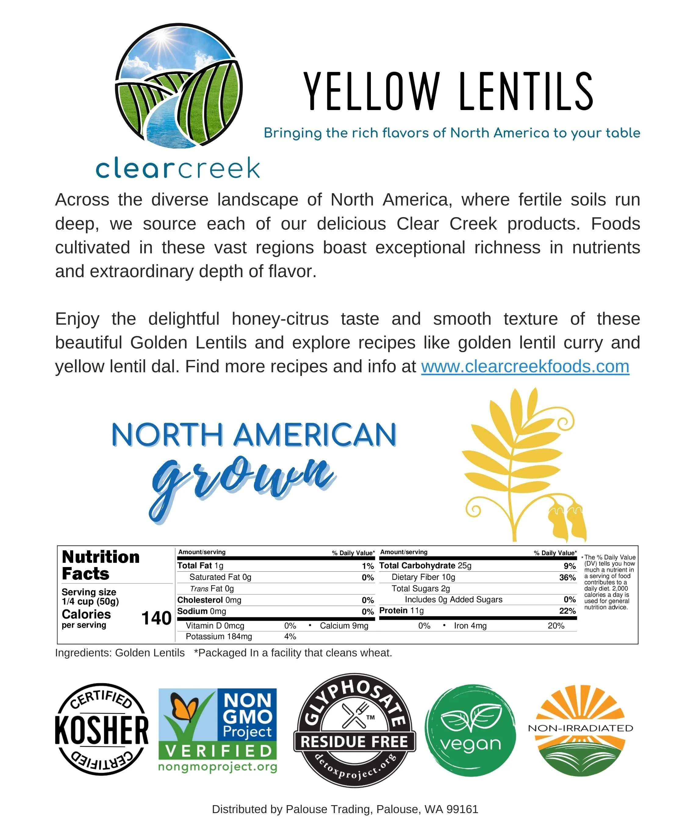 Golden Lentils | 25 LBS Bucket | Certified Glyphosate Residue Free - Image 5