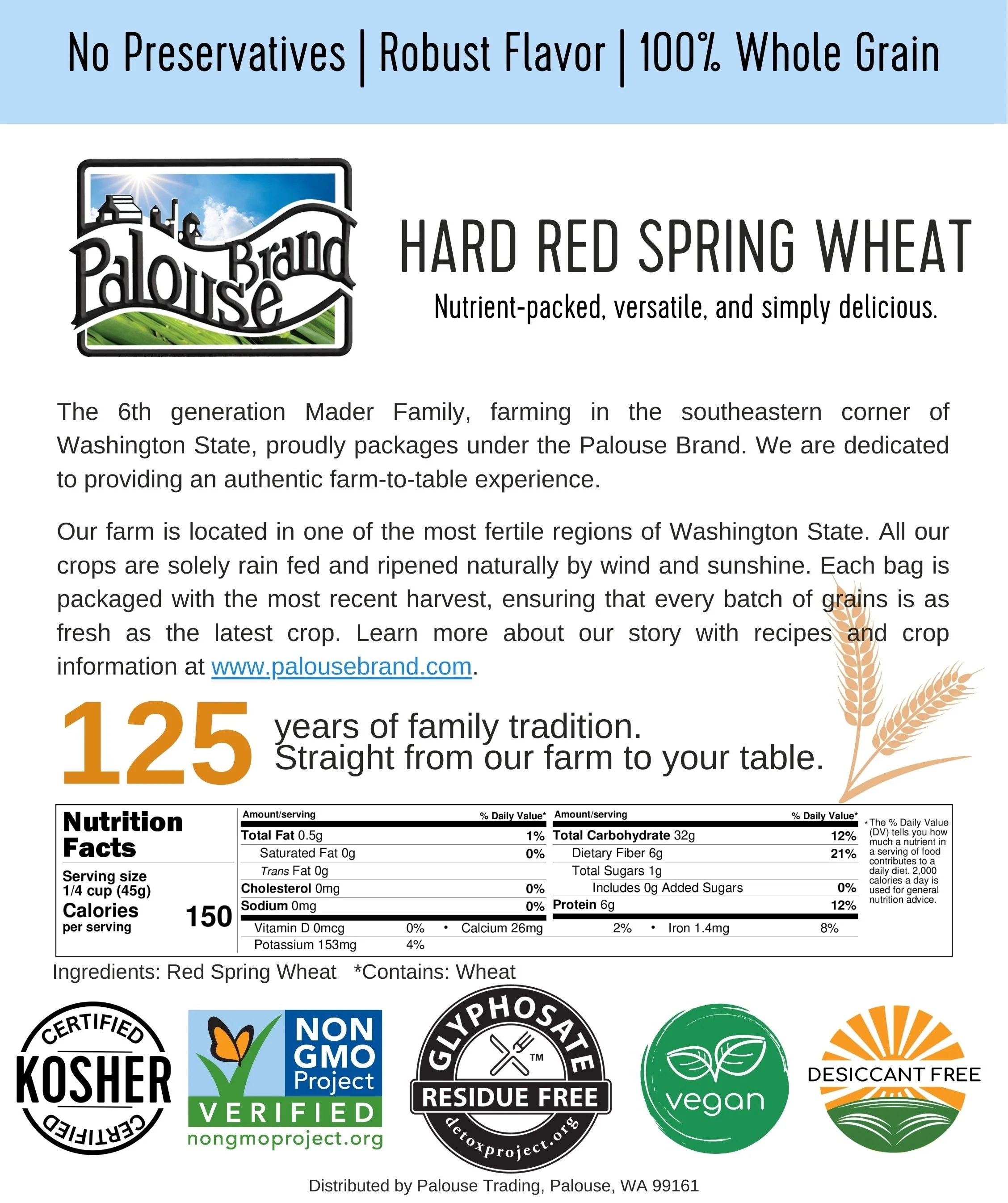 Hard Red Spring Wheat - 3 lb - Image 4