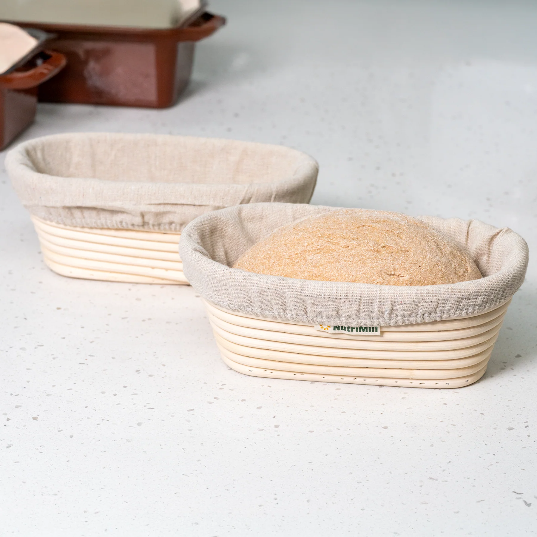 Oval Banneton Baskets - 2 Pack - Image 2