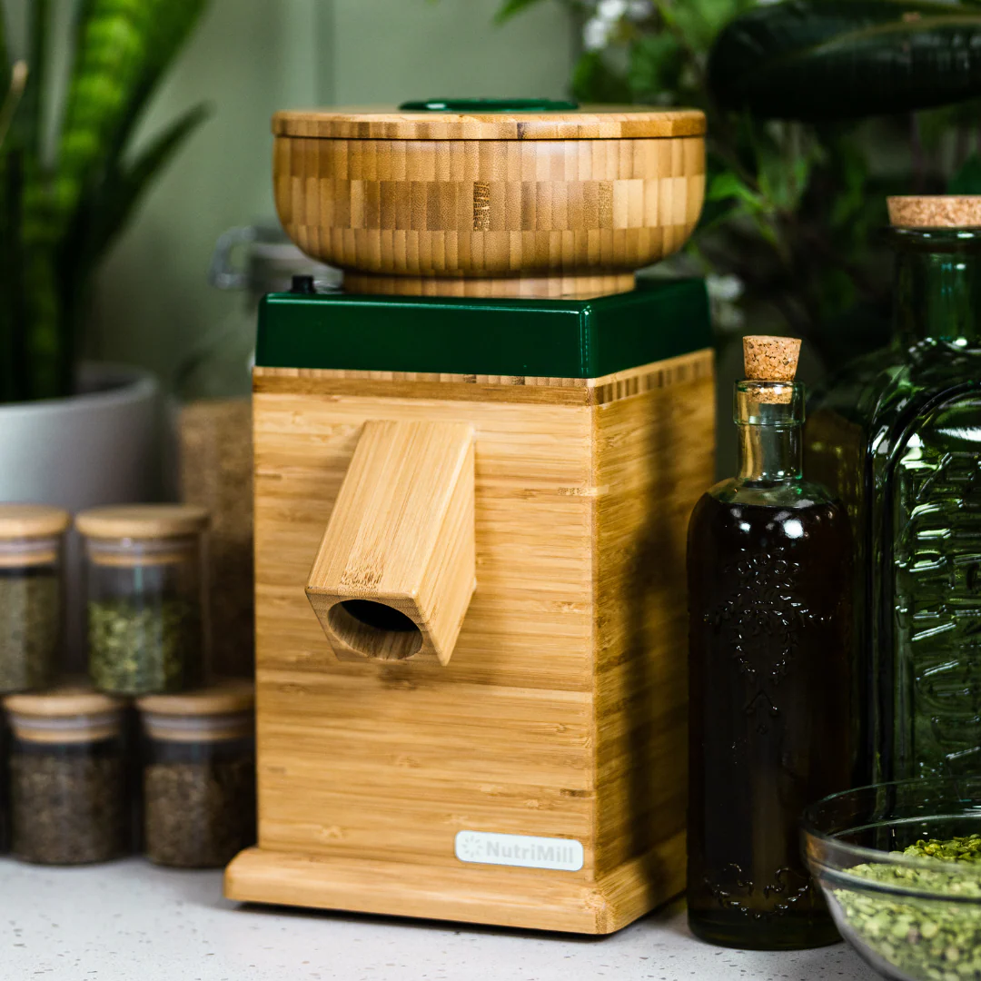 Refurbished Harvest Grain Mill - Forest Green - Image 4