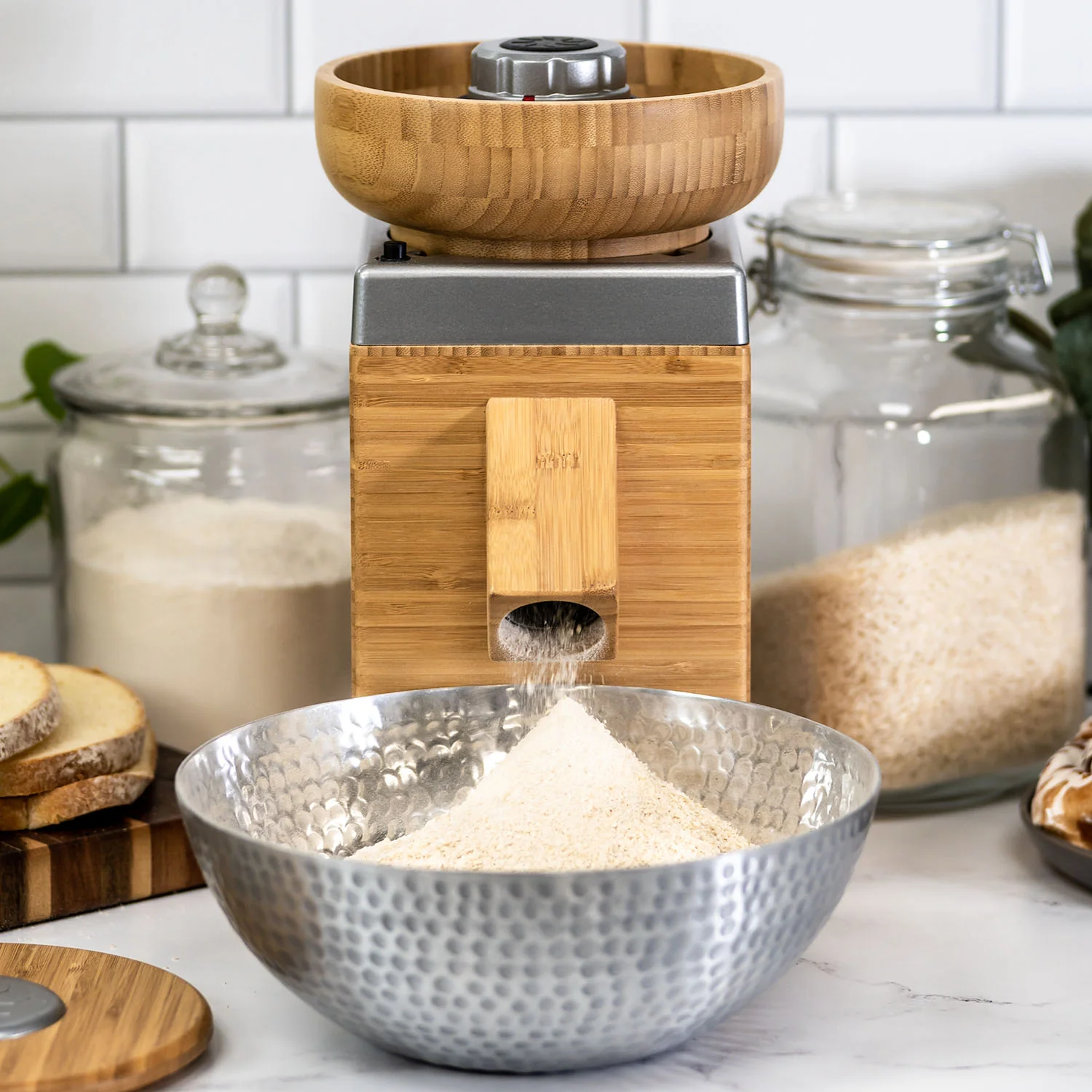 Refurbished Harvest Grain Mill - Silver - Image 2