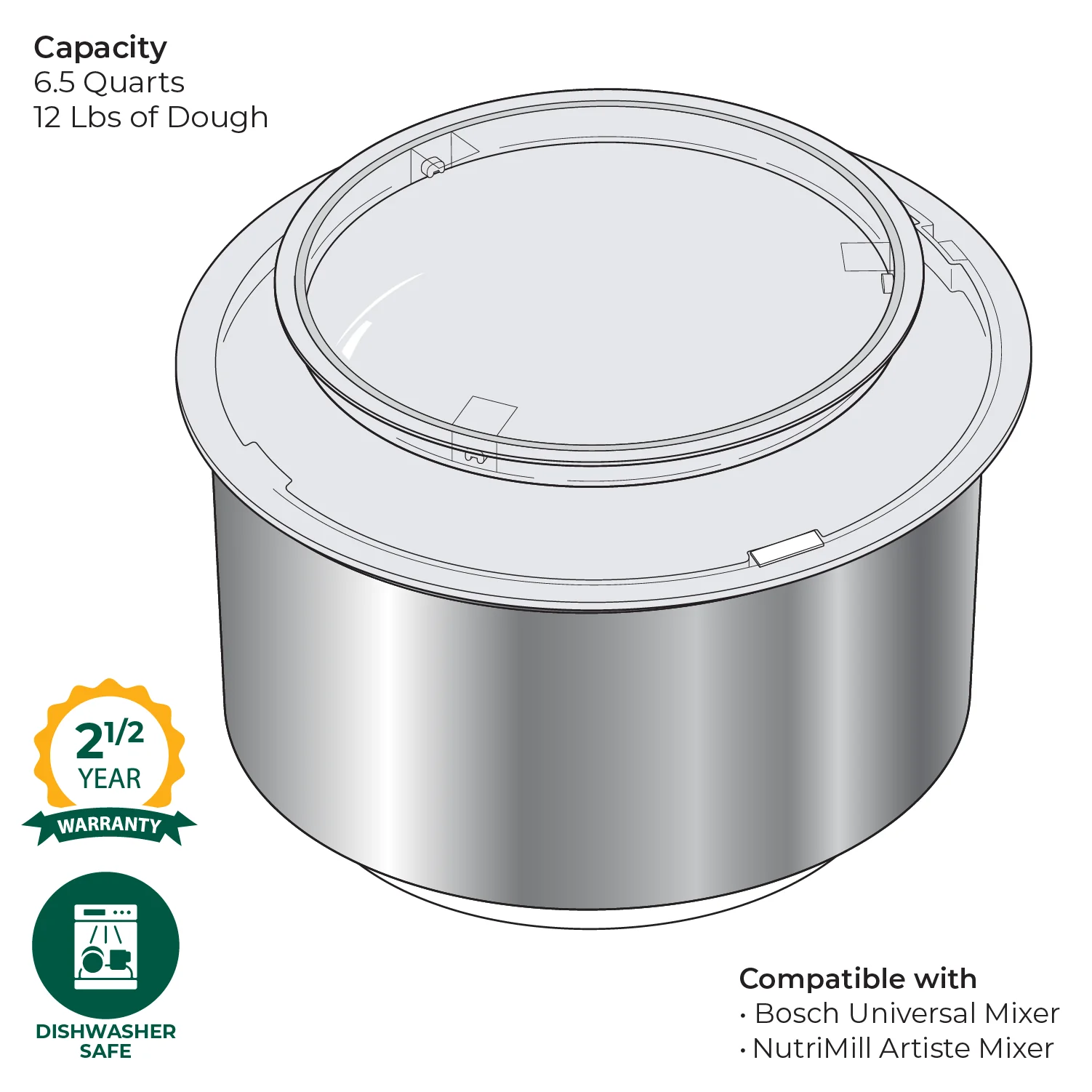 Refurbished Stainless Steel Bowl - Image 5