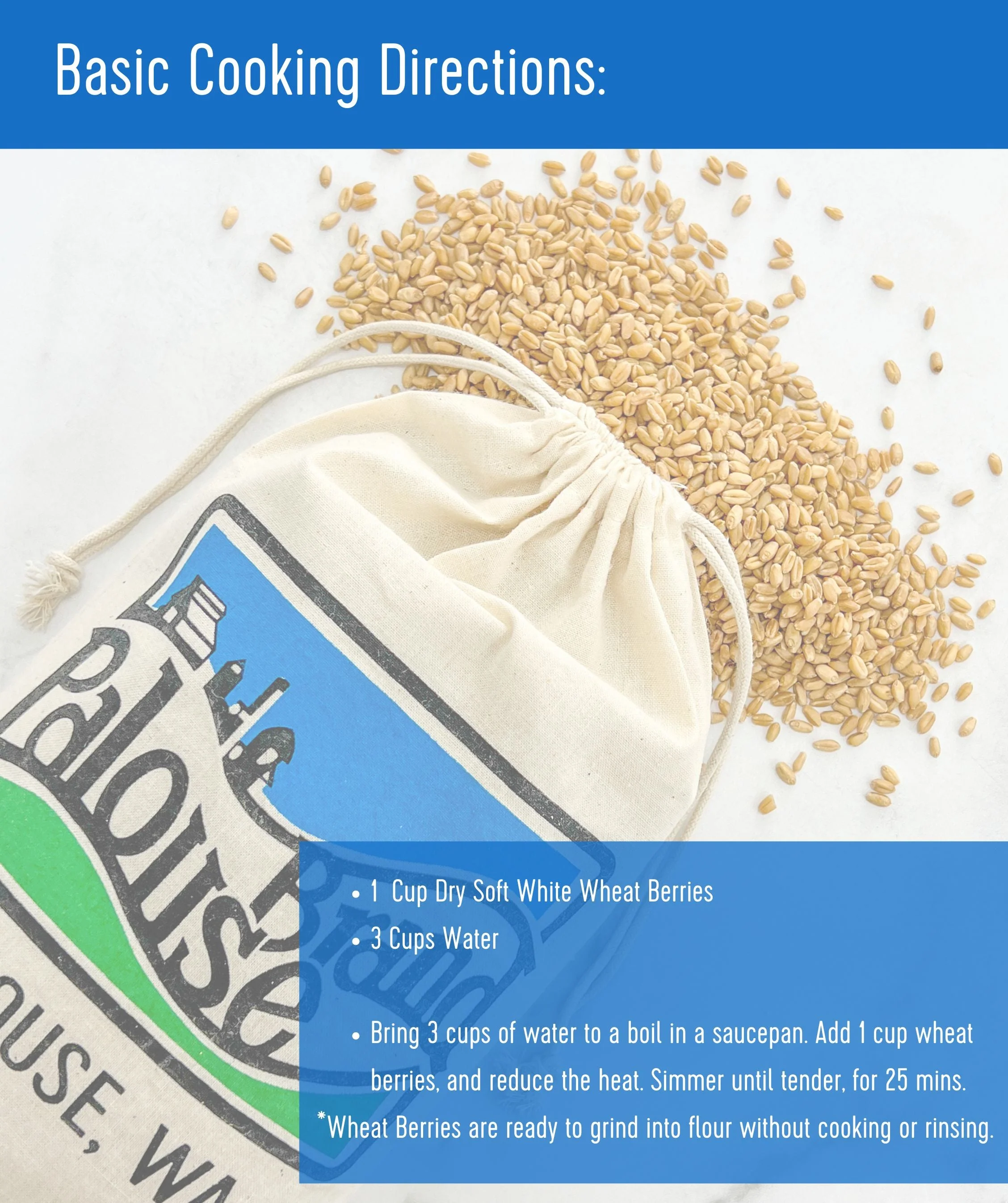 Soft White Wheat | 5 LB | Certified Glyphosate Residue Free - Image 6